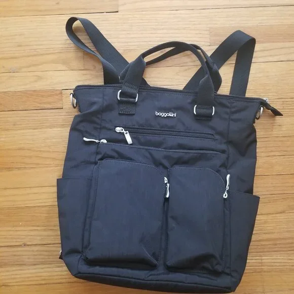 Baggalini Convertible Backpack Shoulder Bag Tote - Picture 6 of 14